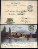 Switzerland 1905 Postcard postal stationery Geneve to Brussels Belgium DB.374