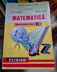 MATEMATICA MANUAL PENTRU CLASA A VI-A - ION PETRICA
