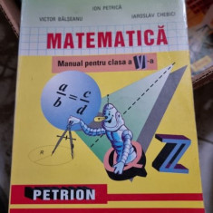 MATEMATICA MANUAL PENTRU CLASA A VI-A - ION PETRICA