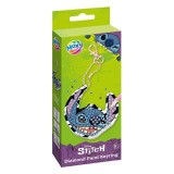 Set creativ DIY, Creeaza propriul breloc cu tehnica diamond painting, Disney Lilo si Stitch, Moxy