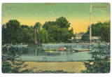 1497 - BUZIAS, Timis, Parc, lac, arteziana, Romania - old postcard - used - 1913