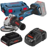 Bosch GWS 18V-15 C BITURBO + ProCORE + GAL 1880 CV - Polizor unghiular 125 mm valiza speciala + Set 1 acumulator si incarcator Li-Ion 18 V 4 Ah