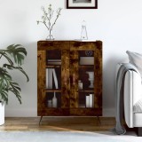 vidaXL Dulap, stejar fumuriu, 69,5x34x90 cm, lemn compozit