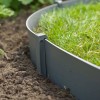 Nature Set margine de bordură și țăruși de grădină, gri 446436
