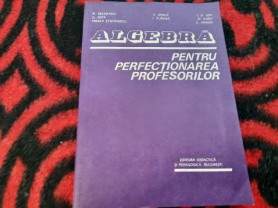 ALGEBRA PENTRU PERFECȚIONAREA PROFESORILOR - BECHEANU, DINCA, ION D ION 1983 foto