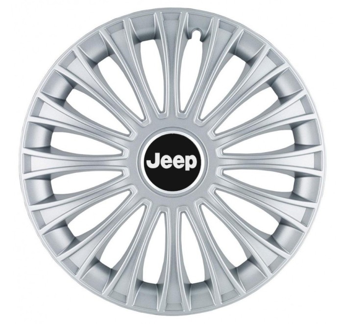 Set 4 Capace Roti, potrivite jantelor de R14, pentru Jeep, model dino cromat
