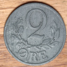 Danemarca sub ocupatie germana -moneda de colectie zinc- 2 ore 1943 -impecabila!