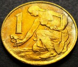 Moneda 1 COROANA - CEHIA, anul 1991 * cod 2001 A = patina frumoasa