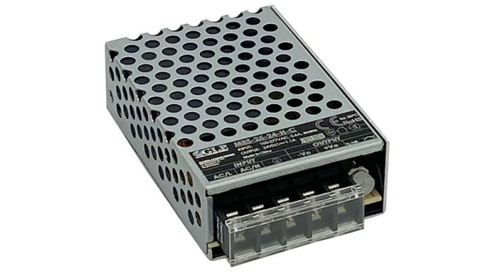 GLP MRS-25-24-HC, GLP: Sursă de alimentare capsulată 24V/1.1A/26.4W, Uin = 85-305VAC / 100-430VDC, Capac pentru terminal
