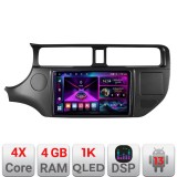 Navigatie Kia Rio 2011-2014 A-rio-11 4+64 InCell Display 1K Android Waze USB Navigatie Internet Youtube Radio