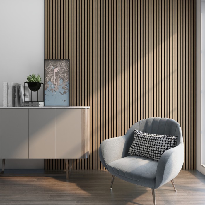 Set 8 panouri perete Vang nuc deschis 5,76 m&sup2; [NEU.HOLZ] HausGarden Leisure