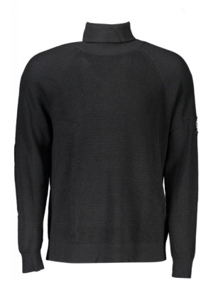 Bluză cu g&amp;acirc;t bărbați, cu logo brodat, Regular fit, negru, S foto
