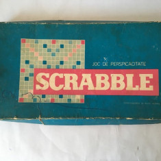 T- Joc Scrabble vechi romanesc Intreprinderea de Relee Medias, lipsa tabla joc