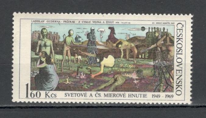 Cehoslovacia.1969 20 ani miscarea ptr pace-Pictura XC.472