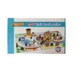 Circuit tren din lemn 54 pcs, 7Toys, Brand