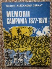 MEMORII CAMPANIA 1877-1878-GENERAL ALEXANDRU CERNAT