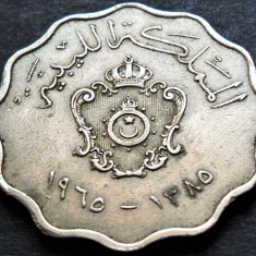 Moneda exotica 50 MILLIEMES - LIBIA, anul 1965 * cod 654