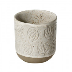 Cana din ceramica 200ml, cu design frunza