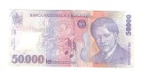 Bancnota 50000 lei 2001 polymer, circulata, stare buna