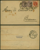 Great Britain 1894 Victoria Cover Birmingham to Bremen Germany DB.439