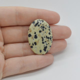 Cabochon jasp dalmatian 34x24x5mm c116