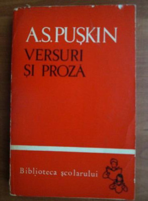 A. S. Puskin - Versuri si proza foto