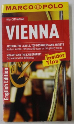 VIENNA , WITH CITY - ATLAS , MARCO POLO GUIDE , 2008 foto