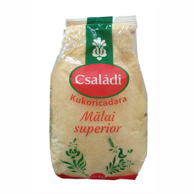 Malai Superior Csaladi, 1 Kg, Malai Superior din Porumb, Malai, Malai pentru Mamaliga, Faina pentru Mamaliga, Faina de Porumb Csaladi foto