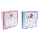 Album foto Baby personalizabil, 200 poze, 10x15, amprente bebelus, cutie - Roz