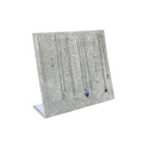 Panou Prezentare Bijuterii Lanturi Bratari Lemn Catifea 16 Agatatori Negru Gri 33x29cm