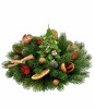 Aranjament de Craciun cu lumanare tip bradut (Verde), Eventissimi&reg;