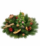 Aranjament de Craciun cu lumanare tip bradut (Verde), Eventissimi&reg;