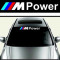 Sticker parasolar auto MPOWER (126 x 16cm) ManiaStiker