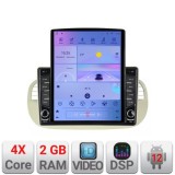 Navigatie Fiat 500 2007-2015 ecran tip TESLA 9.7&quot; cu Android Radio Bluetooth Internet GPS WIFI 2+32 DSP Quad Core CarStore Technology