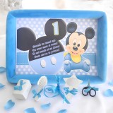 Cumpara ieftin Tavita Mot, Buretata din Catifea cu 6 Piese - Baby Mickey Mouse Bleu - TPT94