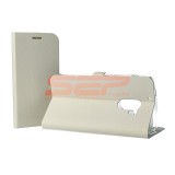Husa Flip Cover Stand Magnet Lenovo S60, Piele Ecologica, Alb