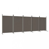 Cumpara ieftin Paravan de camera cu 5 panouri, antracit, 433x180 cm, textil