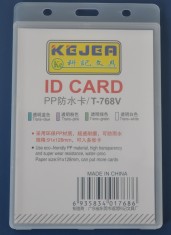 Suport Pp Water Proof, Pentru Carduri, 91 X 128mm, Vertical, 5 Buc/set, Kejea - Transparent foto