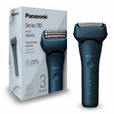 Aparat de ras Panasonic ES-LT4B-A803, 3 lame inchJapanese Blade Technologyinch, Trimmer, Senzor pentru barba, 45min autonomie Li-Ion, Wet &amp; Dry, Mod i