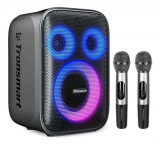 Boxa Karaoke Tronsmart Halo 200, 120W, 2 microfoane, Bluetooth, IPX4, Autonomie 18 ore (Negru)