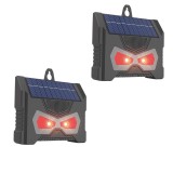 Set 2 Aparate Solare LED cu Ultrasunete, Repelent pentru Animale Mari si Mici, Anti Rozatoare, Anti Insecte, Frecventa 9-36KHZ