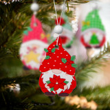Set decoratiuni brad - pentru agatat, spiridusi din lemn - 4 tipuri - 12 buc/pachet Best CarHome, Familly Christmas