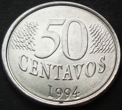 Moneda 50 CENTAVOS - BRAZILIA, anul 1994 * cod 1318 foto