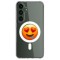 Husa personalizata samsung galaxy s24, magsafe atasare magnetica, drooling face with heart eyes