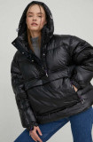 Cumpara ieftin Adidas Originals geacă de puf femei, culoarea negru, de iarnă, oversize IR7115