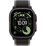 Apple Watch Ultra 3, GPS + Cellular, Carcasa Black Titanium 49mm, Black/Charcoal Trail Loop - M/L