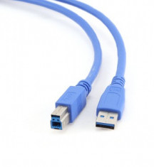 Cablu Gembird CCP-USB3-AMBM-0.5M USB 3.0 Male USB 3.0 Tip B Male 0.5m Albastru foto