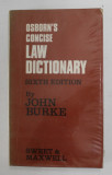 OSBORN &#039;S CONCISE LAW DICTIONARY by JOHN BURKE , 1976
