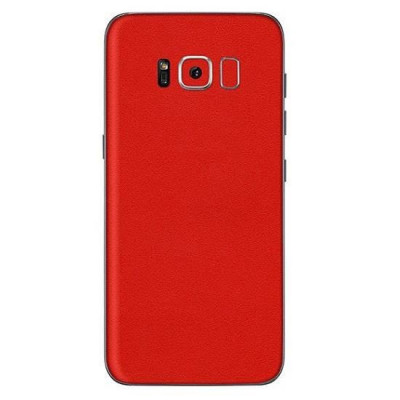 Set Folii Skin Acoperire 360 Compatibile cu Samsung Galaxy S8 Plus (2 Buc) - ApcGsm Wraps Cardinal Red foto