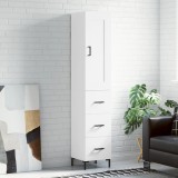 Cumpara ieftin Dulap &icirc;nalt, alb, 34,5x34x180 cm, lemn prelucrat